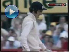 Blessed with sound footwork and sure hands Allan Knott is probably Englands finest wicketkeeperbatsman of all time. He is seen making 135 to rescue England from a precarious 825 to 364 all out. England won the 3rd Test by 7 wickets and regained the Ashes. Trent Bridge 28 July 1977 