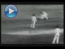 Highlights from the Bodyline series. Features the magnificent action of Harold Larwood.