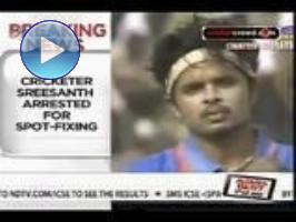 Indian paceman S. Sreesanth and two other players of the Rajasthan Royals Indian Premier League team have been arrested by the Delhi Police and charged with spot-fixing in the the IPL. In a major blow to the integrity of the IPL and Indian cricket in general, Sreeshant was arrested in Mumbai, and will be brought to Delhi to be produced in court.  May 2013